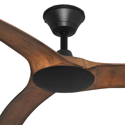 Aqua 70inch DC Fan - Black & Koa - IP66