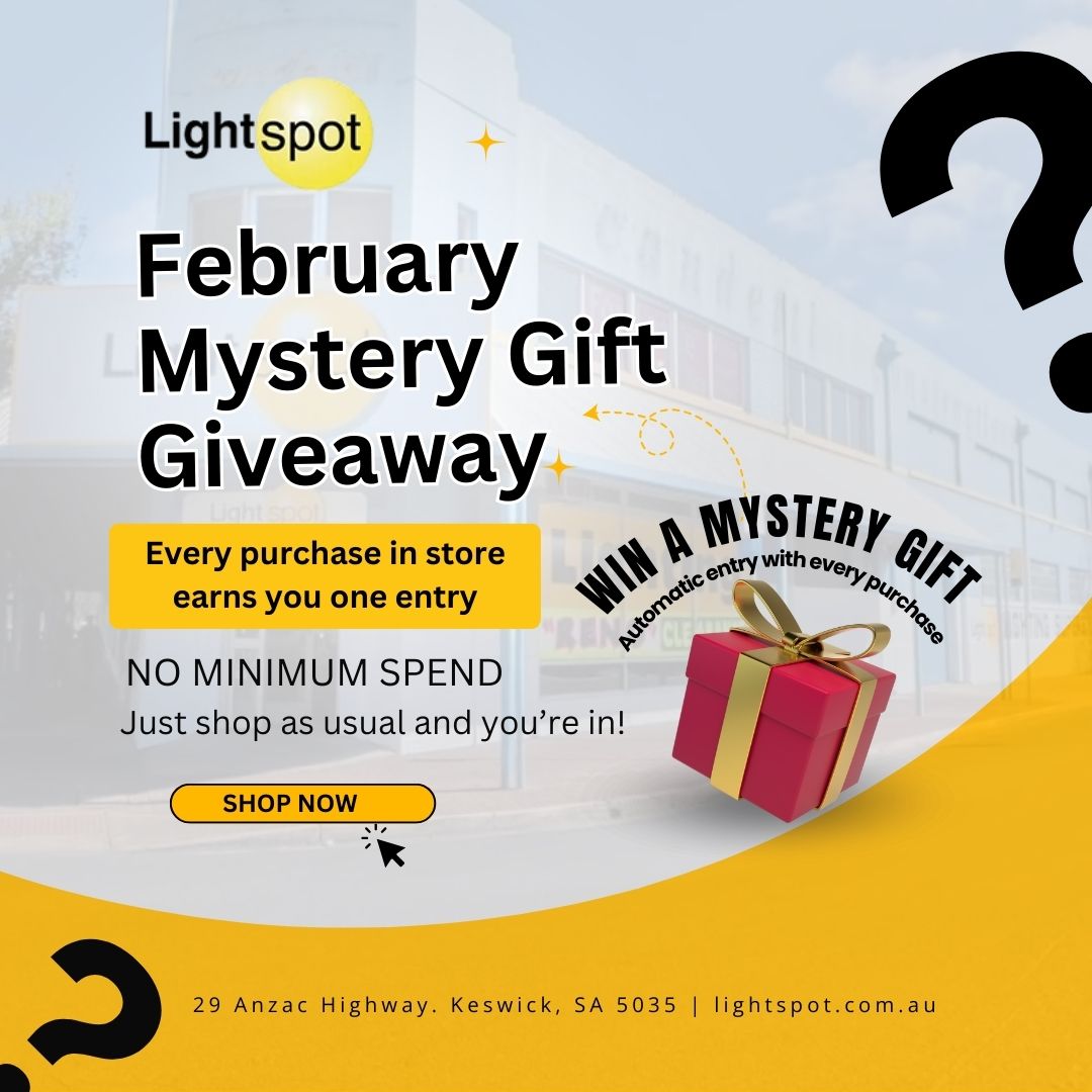 February Mystery Gift Giveaway at Lightspot Adelaide