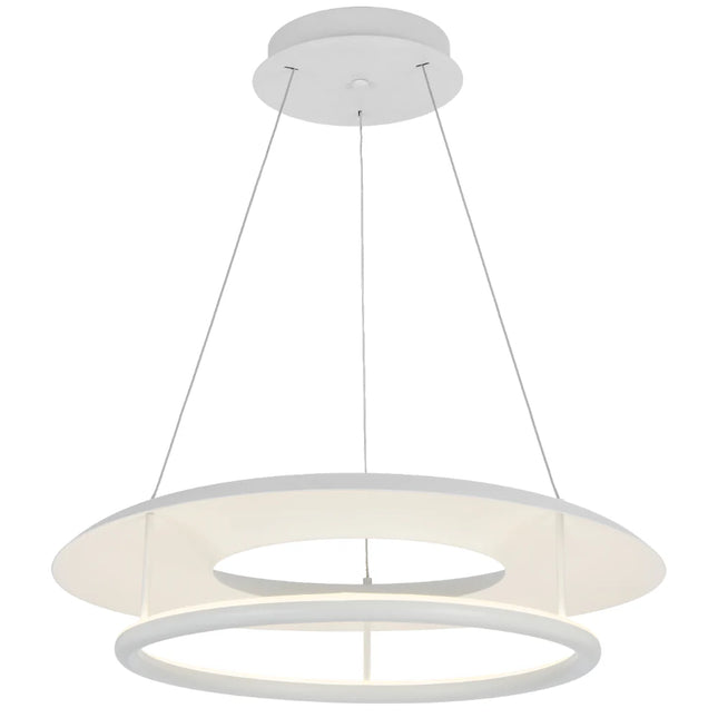 Ariva Round Pendant Range - White