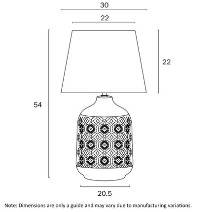 Baci Lamp - Grey
