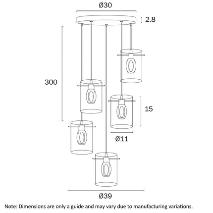 Crevil Pendant Range - Antique Gold