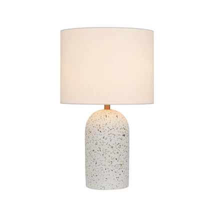 ** Fevik Table Lamps - White Terrazzo