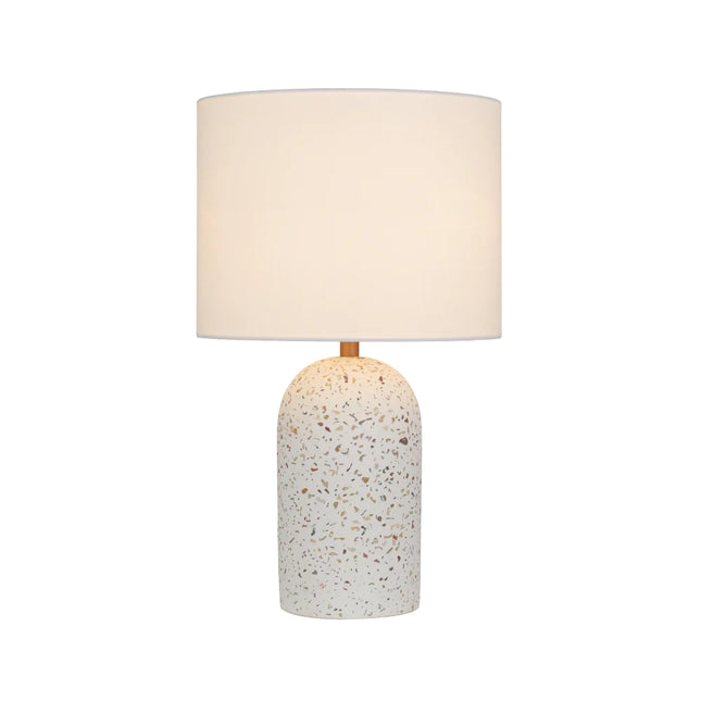 ** Fevik Table Lamps - White Terrazzo