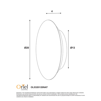 Dot Wall Light - Natural Wood