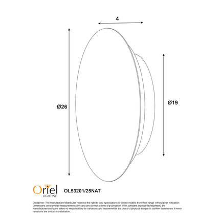 Dot Wall Light - Natural Wood