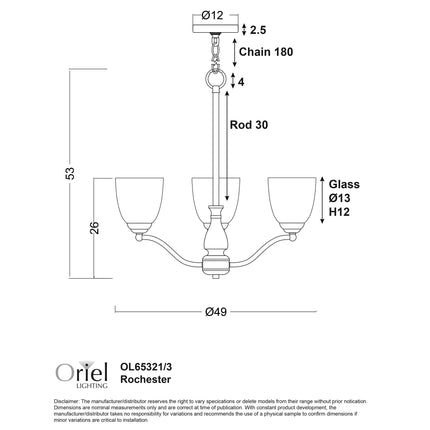 Rochester Pendant Range - Black