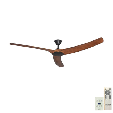 Aqua 70inch DC Fan - Black & Koa - IP66