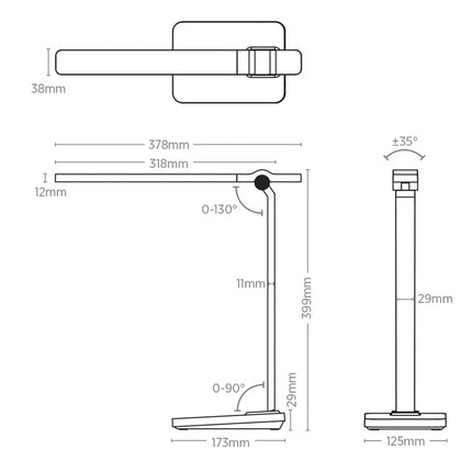 * Bruce LED Desk Lamp