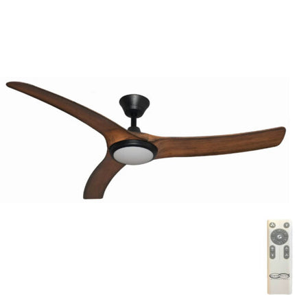 Aqua 70inch DC Fan - Black & Koa - IP66