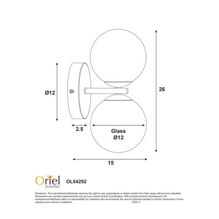 Oberon Wall Lights - IP44