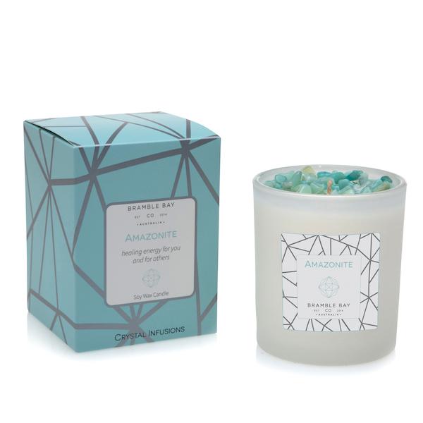 AMAZONITE CRYSTAL INFUSION CANDLE