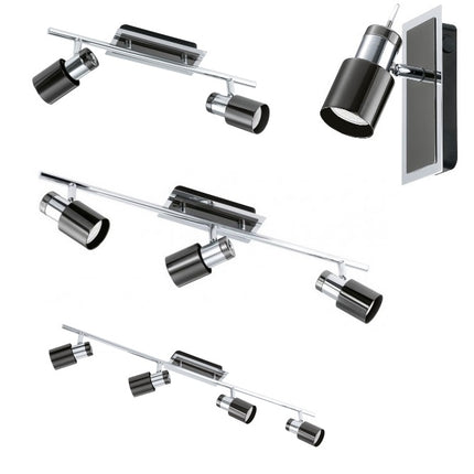 Davida LED Spotlight Range - Gunmetal/Chrome